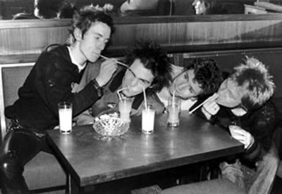 Sex Pistols with straws